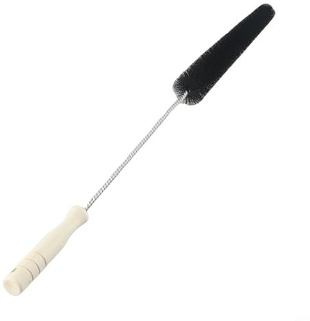 Brosse de nettoyage pour radiateur, brosse fine et longue en poils de sanglier, brosse pour nettoyer la poussière à l'intérieur des ailettes et à l'arrière (70 cm)