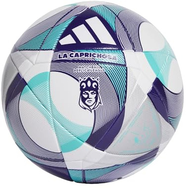 adidas Queens League La Caprichosa League Ball, Natural Rubber, White