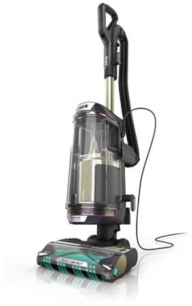Shark PowerDetect Corded Upright Vacuum Cleaner, DuoClean Detect, Reverse Clean, Anti Hair Wrap Plus, Anti-Allergen, 8m Cord, 1.3L, Dusting Brush, Pet, Crevice, Multi Surface Tools & Bag, AZ3900UKTBK