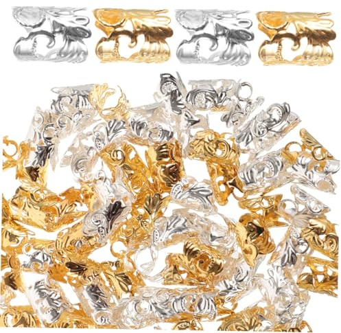 CALLARON 100pcs Dreadlocks Beads Hair Rings Cuffs for Braids Hair Jewels Accessories for Dreadlock Hairstyles and Braid Decorations