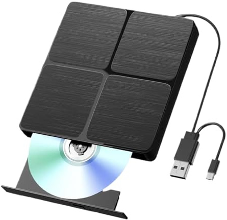 Extern Blu-ray-enhet USB 3.0 CD DVD-spelare For Bärbar Dator Blu-ray-skivläsare Klar Bildkvalitet Stabilt Ljud
