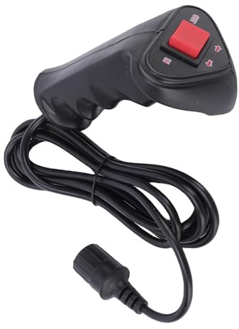 Fockety Winch Controller, 3 Pin Push Button Winch Remote Controller Assembly Replacement with 9.2ft Cable, Ergonomic Winches Switch for Car Off Road Vehicle, Solid Plastic Material