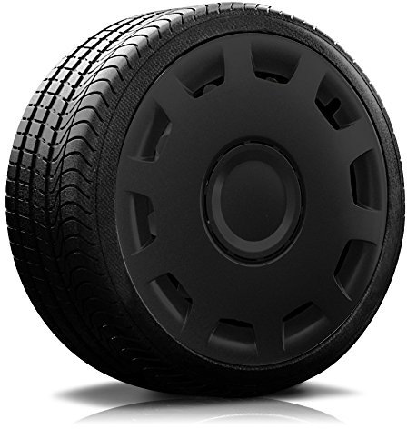 (Farbe & Größe wählbar) 13 Zoll Radkappen Granit Schwarz passend für Fast alle gängingen Fahrzeuge (universal)