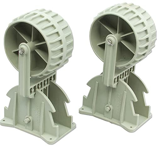 GUTSEGELN Boat Launch Wheels, Flip-Up Telescoping Dinghy Wheels, Nylon Ribbed Inflatable Boats, for Dinghys, Kayaks, Inflatable Boats, 2pcs