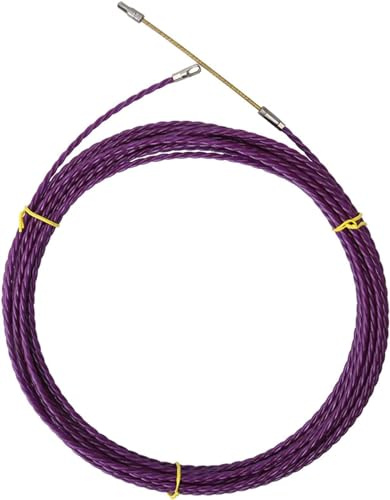 TOOSOAR® Tire Fils Electrique 30M 6MM avec 2 Ressorts de Traction, Flexible and Lightweight Aiguille Electricien, Tire-câble pour la Pose de Câbles