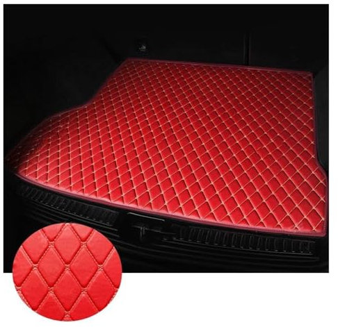 FACSER Kofferraum Matte Für Mazda 6 Für Atenza 2014 2015 2016 2017 2018 2019 2020 Custom Car Kofferraummatte Auto Teppich Innendekoration Kofferraum Schutzmatte(Rot)