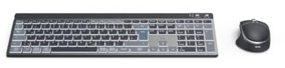 Hama Multi-Device-Tastatur-Maus-Set WKM-750 kabellos LED Schwarz QWERTZ (00173069)