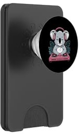 Koala Dj Con Cuffie E Giradischi PopSockets PopWallet per MagSafe