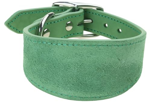 Collar ajustable para perros, collares anchos de cuero para perros grandes, galgos italianos, suministros para mascotas, whippets Lurcher Sighthounds