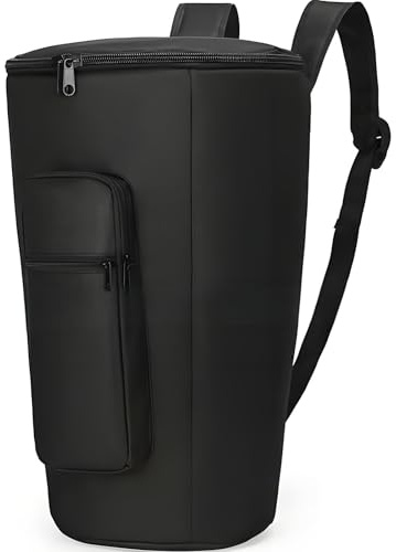 Aiwdeyi Bolsa para Djembé, Mochila Acolchada, baquetero percusion mochila，Resistente a Golpes, Cómoda Y Fiable, con Acolchado Interior, Color Negro, Resistente Estuche de Transporte para