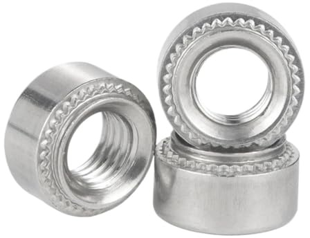 Självlåsande mutter 304 rostfritt stål galvaniserat pressmutter M2 M2.5 M3 M4 M5 M6 M8 M10 Pluggmutter Maskinverktygsfästen(304 Stainless Steel,M3-1 (20Pcs))