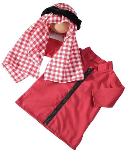 Medio Orientale Neonati Fotografia Outfit Baby Gown Maniche Lunghe e Fantasia Capo Wrap Turbante Puntelli Corrispondenza Foulard