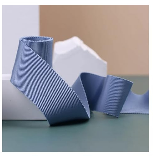 GXMDSGZ spännband, ripsband, snedband, flerfärgad, polyesterbindningsband, 6912152025 mm, för förpackning av hattar, kläder, blomsäckar, sömmar (74,12 mm 50 yards)