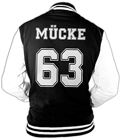 Herren College Jacke Mücke Buddy Movie Star Film, 63 Baseballjacke