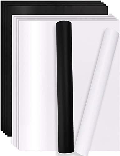 Heinaroman 10 Feuilles Vinyle, 210x297 mm, A4 Permanent Film Autocollant Auto-Adhésif Pour Couper et Silhouette Cameo, Appliqué Dans Les Travaux Manuels et La Décoration de La Maison