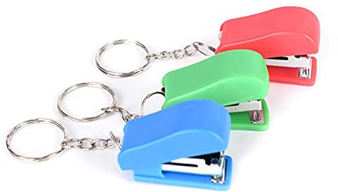 Liudan Grapadora 1 PCS Grapadora sin Grapadora Estudiante Utilice pequeñas Grapas de plástico portátiles de plástico o Accesorios de Escritorio Color Aleatorio Engrapadora Manuales