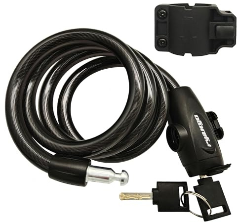 RYANGO Bike Lock, Bike Locks Heavy Duty Anti Theft, Bicycle Lock Cable with Mounting Bracket and 2 Keys, Bicycle Locks for Road Bike Mountain Bike Scooters