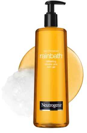 Neutrogena Rainbath Cleansing Shower & Bath Gel, Daily Moisturizing Body Wash Cleanser & Shaving Gel for Men & Women, Clean-Rinsing Creamy Lather for Softer & Smoother Skin, Original Scent, 32 fl. Oz