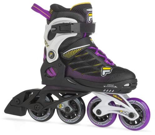 FILA Skates 010622185 WIZY G Inline Skate Kid Black/Yellow/Magenta Größe XL 38-41