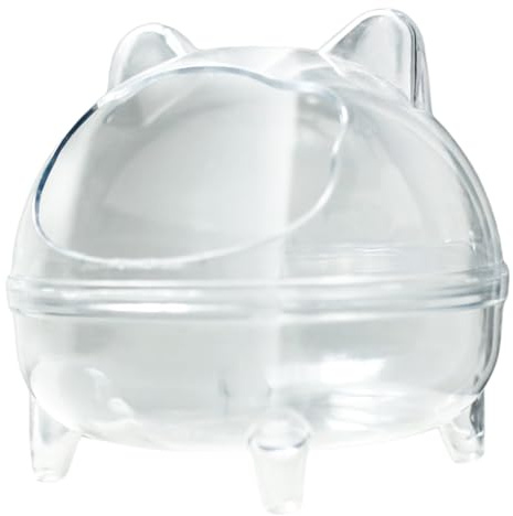YIBOZI Bac de bain de sable transparent résistant à l'usure pour hamster et hamster confortable