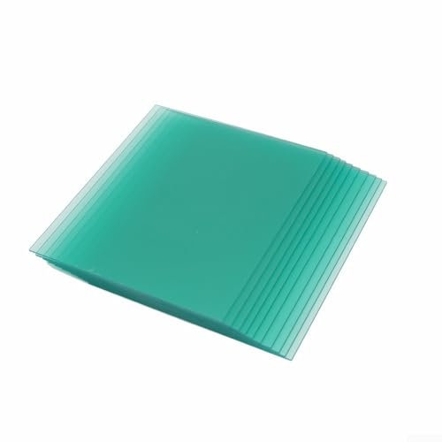 Besttoolifes Placa de lente de cubierta protectora de policarbonato transparente, lente de repuesto exterior para casco de soldadura (133 x 114 mm)