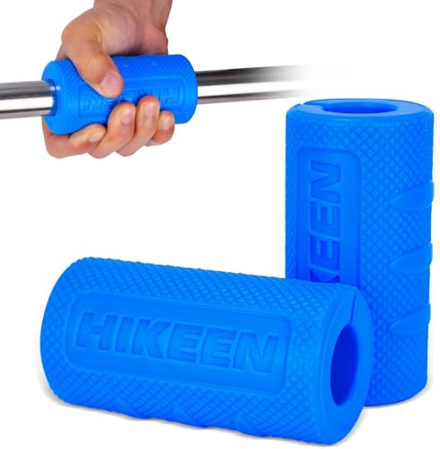 BOOSTEADY Poignées d'Haltères Antidérapante en Silicone, 2PCS Poignées Épaisses pour Haltères Courts, Poignées de Barre pour Biceps Triceps Avant-Bras - 45, 55, 70mm de Diamètre Extérieur