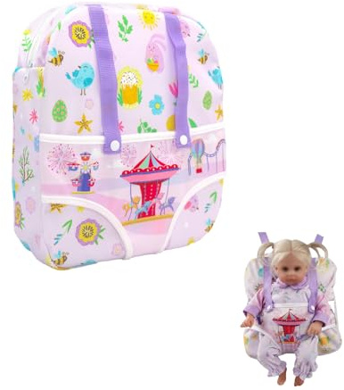EUYKQNOI accesorios bebe juguete，Portabebés para Muñecas,Accesorios para Muñecos Bebé de 12 a 18 Pulgadas,Portador de Muñecas de Transporte para Niños,Juguetes para Juegos de rol para Niños