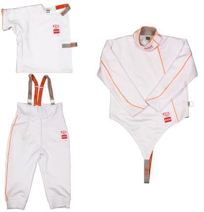 HXYhydrypd Uniforme de Esgrima a Prueba de Puñaladas 450N, Seda Hielo, Conjunto de Pantalón, Chaqueta y Chaleco, Traje Protector para Esgrimista Diestro(60#)