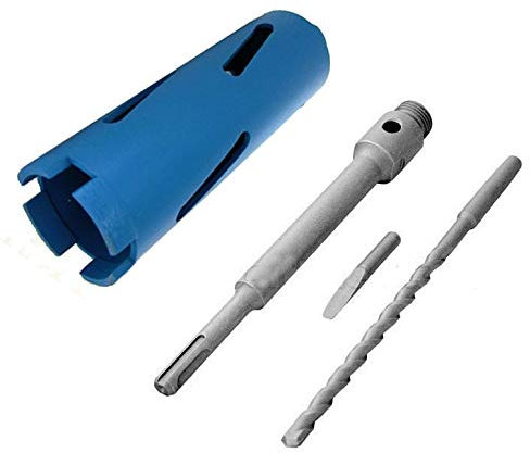 52mm Diamond Core Drill Hole Cutter + SDS+ Arbor + Pilot Bit + Ejector Drift