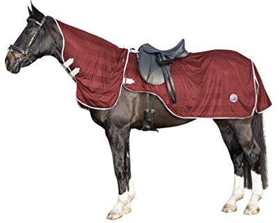 HKM 11338 - Manta para Montar a Caballo (3200), Color Rojo Oscuro 145
