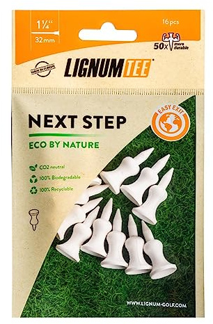 LIGNUM 32MM NXT Step Ecoline Tees 12PK Tee de Golf Biodegradables