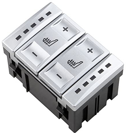 KASturbo Sitzheizungsknopf Kontrollschalter Kompatibel mit Galaxy MK3 S-MAX Mondeo MK4 6M2T19K314AC BS7T19K314AB Silber