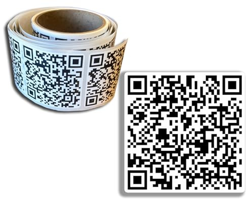 100-pack Rick Roll QR-kod klistermärken i en bekväm rulle roliga skämt presentklistermärken väderbeständiga UV-beständiga klistermärken 6,3 cm x 6,3 cm