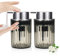 LELE LIFE 2er Pack Schaumseifenspender - Klarer Acrylschaum-Handseifenspender mit silberner Pumpe für das Badezimmer, Moderne nachfüllbare Schaumseifenflasche,Klar Grau