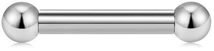LAURITAMI PA Ring Plata Prinz Albert Piercing íntimo Acero Inoxidable 10G 12G Rosca Interior Recta Barra Piercing