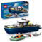 LEGO City Police Boat Chase Set - incl. 2 Boat Toys, 3 Minifigures & a Shark Animal Figure - Gift for 6+ Year Old Boys & Girls - 60456