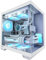 Okinos Mirage 4, MATX, Mini Tower, Pre-Installed 3 x 120mm 3Pin ARGB (Non-PWM) Case Fans, Type-C Port, Panoramic View Tempered Glass Side Panel, White