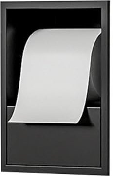 DLAZUM Nicho de Ducha, nicho de baño Empotrado de Acero Inoxidable con Puerta extraíble, Hueco para Estante de baño húmedo, nicho de Inodoro Individual(7857383-Black-17x23x12cm)