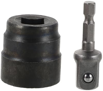 Zerodeko Adaptador de Taladro para Gato con Llave de Herramienta Portátil para Cambio Rápido de Neumáticos Enchufe Estabilizador para Gato y de Coche Accesorio de Alta Torsión para