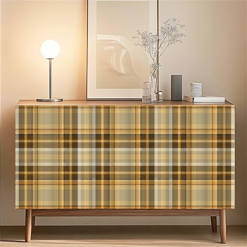 Odot Cortinas Cocina Cortas, Gabinete de Zapatos y Debajo del Fregadero Cortina Cocina, Diseño Simple No Poroso Sombreado Cortina Cocina Puerta, Salón Dormitorio Doméstica (Amarillo Oscuro,100x70cm)