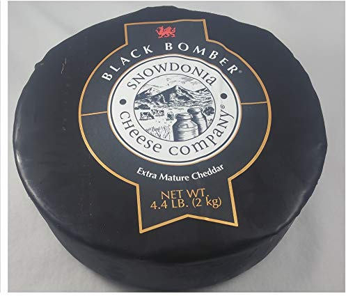 SNOWDONIA BLACK BOMBER CHEDDAR. ENGLAND.WHEEL. 4.4 LB.