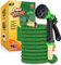 Flexi Hose Expandable Garden Hose - 75FT Heavy Duty Water Hose, Retractable Hose with 2cm Brass Fittings - Expandable Hose Design Includes Spray Nozzle (Green 23 Metres)
