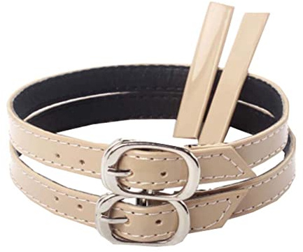 1 par de correas antideslizantes para zapatos de tacón alto para mujer, antideslizantes, accesorios de zapatos desmontables, tamaño mediano, albaricoque