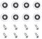 8 Pieces 23mm Shower Door Wheels Bottom Shower Door Rollers Shower Doors Pulley Glass Door Runner Sliding for Shower Cabins Bathroom Glass Door