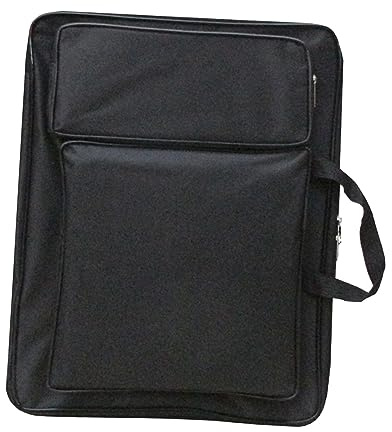 harayaa Cartera de Arte, Mochila para Artistas, Organizador de Almacenamiento, Bolsa de Arte para de Viaje, Bolsa de bocetos para Pinceles, Olla de, Negro
