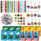 BGNXHYB 86PCS Zug Party Mitgebsel, Zug Party Zubehör, Zug Geburtstagsparty-Zubehör, Zug Geburtstag Mitgebsel Inklusive Geschenktüten Slap Armbänder Schlüsselanhänger Aufkleber