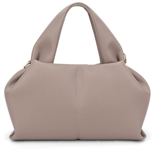 ACUYE Läderväska, crossbodyväska för kvinnor, axelväska, Y2K, hobo-handväska med justerbar rem, fuskläder, tygväska, handväska för hösten, 01 – grå, 32cm