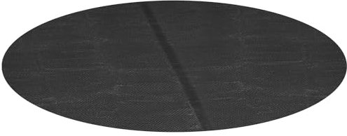 Miganeo bâche Solaire de Luxe Rond Ø 244 cm - Noir - pour Piscine