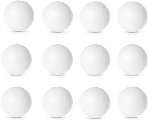 YYaaloa 30pcs Balls Table Tennis Balls Ping Pong Balls,40mm Table Tennis Ball Colorful Plastic Balls for Game,Party,DIY Arts Craft Pet Toy (White, 30pcs)