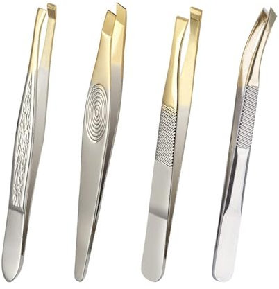 4 Morceaux De Pincettes En Acier Inoxydable, Outils De Coupe Des Sourcils, Pincettes Multifonctionnelles, Outils De Serrage, Outils De Pincettes Durables.